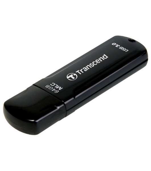 Флешка USB Transcend JetFlash 750 (TS64GJF750K), 64Gb, USB 3.0, R/W 130/40, черный
