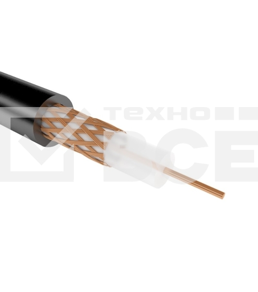 Кабель коаксиальный Rexant РК 75-2-11А, бухта 400 м, черный