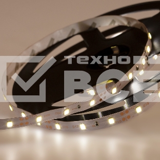 Лента LED открытая, 8 мм, IP23, SMD 2835, 60 LED/m, 12 V, цвет свечения белый