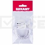 Аудиокабель AUX 3.5 мм в тканевой оплетке 1 м белый Rexant, фото3