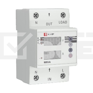 Реле напряжения и тока с дисплеем MRVA 63А PROxima EKF MRVA-63A