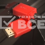 Кабель GCR 2.0m HDMI версия 1.4, черный, красные коннекторы, OD7.3mm, 30/30 AWG, позолоченные контакты, Ethernet 10.2 Гбит/с, 3D, 4K GCR-HM450-2.0m, экран, фото2