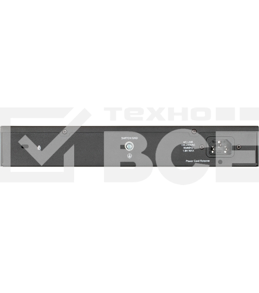 Настраиваемый L2 коммутатор D-Link DGS-1100-18PV2/A3A с 16 портами 10/100/1000Base-T и 2 комбо-портами 1000Base-T/SFP (16 портов PoE 802.3af/at, PoE-бюджет 130 Вт)