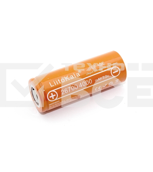 Аккумулятор LiitoKala Lii-40E 4000mah, 3.2V типа 26700 Li-Ion