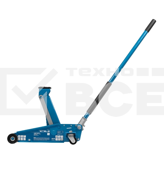 Домкрат гидравлический подкатной, 3 т, 120-450 мм, быстрый подъем, проф. Stels