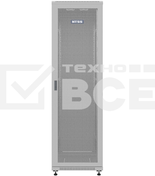 Шкаф серверный NTSS Премиум (NTSS-R22U6080PD) напольный 22U 600x800мм пер.дв.перфор. металл 900кг серый 710мм 54кг 1102мм IP20 сталь