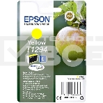 Картридж струйный Epson T1294 (C13T12944012/C13T12944011/C13T12944010) желтый, 7 мл., для SX420/425/525WD/B42WD/BX320FW, фото2