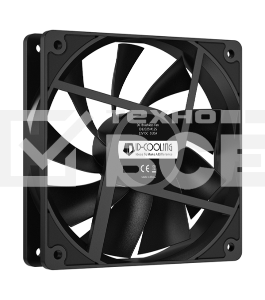 Вентилятор для корпуса ID-Cooling XF-120-K черный, 120 мм, 1800 об/мин, 35.2 дБ, 4 pin