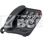 Телефон проводной teXet TX-201 черный, фото5