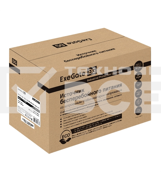 Источник бесперебойного питания ExeGate SineTower SN-1500.LCD.AVR.2SH.1C13.USB 1500VA/1200W, чистая синусоида, LCD дисплей, AVR, 2*Schuko+1*C13, USB, линейно-интерактивный, черный