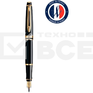 Ручка перьевая Waterman Expert 3 (CWS0951640) Black Laque GT F сталь подар.кор.