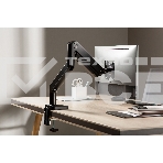 Кронштейн для мониторов Ultramounts UM730 черный 17'-45' макс.16кг крепление к столешнице поворот и наклон, фото11