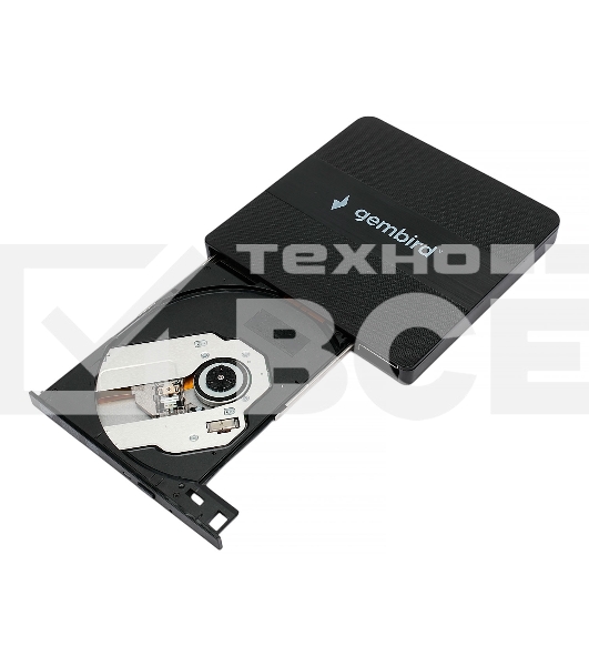 Внешний CD/DVD привод USB 3.0 Gembird DVD-USB-03C пластик, черный