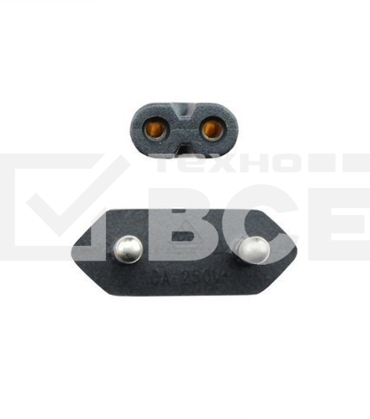 Кабель для аудио-видео техники IEC-320-C7--розетка 220V, 2-pin, 1,8м, медь, VCOM