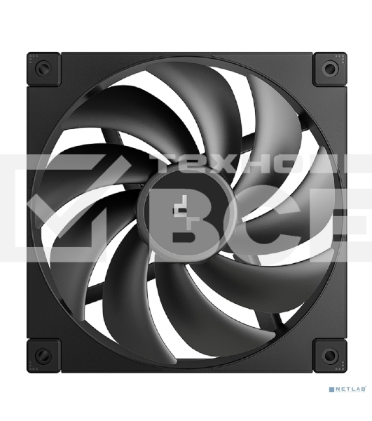 Вентилятор для корпуса DEEPCOOL FD14 черный, 140 мм, 1650 об/мин, 25.6 дБ, 4 pin