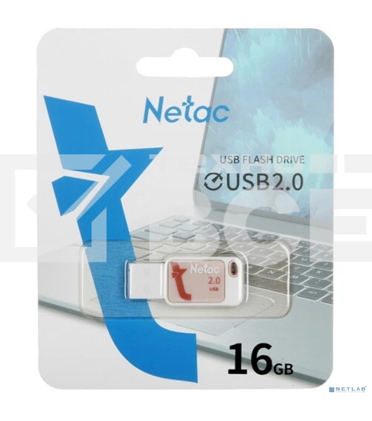 Флешка USB Netac 16Gb UA31 NT03UA31N-016G-20PK USB 2.0 розовый