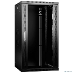 Шкаф телекоммуникационный настенный Cabeus SH-05F, 19', 22U, 1082х600х600 мм (ВхШхГ), дверь: стекло, разборный, черный, фото 1