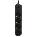 Удлинитель PC 1,5 м, 4 р, без выкл., 16А черный PC-2B-1,5M, фото4