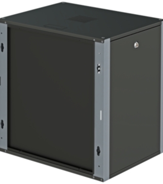 Шкаф коммутационный Sysmatrix (WP 6409.920) настенный 9U 600x450 мм пер. дв. металл 2 бок. пан. 60 кг черный 17 кг IP20