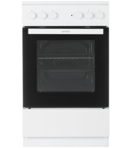Плита электрическая Gorenje GEC5A12WG-B белый, конфорок 4 электрических, духовка 68 л, 50 см x 85 см x 59.4 см (без крышки)