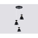 Светильник Ambrella light TR8470/3 BK/FGD черный/золото E27/3 max 60W D340*1000, фото4