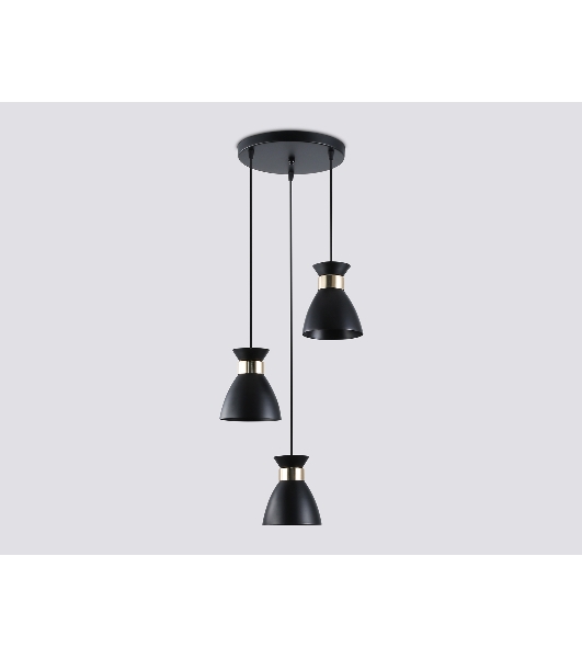 Светильник Ambrella light TR8470/3 BK/FGD черный/золото E27/3 max 60W D340*1000