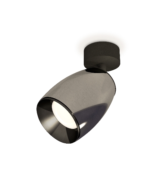 Комплект поворотного светильника Ambrella light XM1123001 DCH/SBK/PBK черный хром/черный песок/черный полированный MR16 GU5.3 (A2210, C1123, N7031)