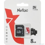Флеш карта Netac P500 ECO MicroSDHC 8Gb C10 NT02P500ECO-008G-R,, адаптер в комплекте, фото5