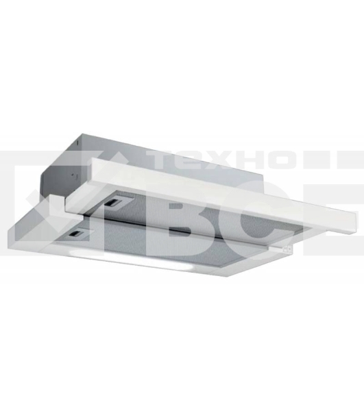 Вытяжки встраиваемая Jet Air AURORA LX/WH/F/50/  50 см,  650м3, кнопочное управление, белая