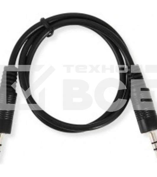 Кабель аудио Ningbo JAAC002-0.5 Jack 3.5 (m)/Jack 3.5 (m) 0.5м. черный