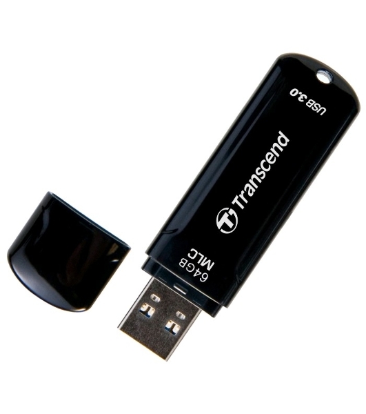Флешка USB Transcend JetFlash 750 (TS64GJF750K), 64Gb, USB 3.0, R/W 130/40, черный