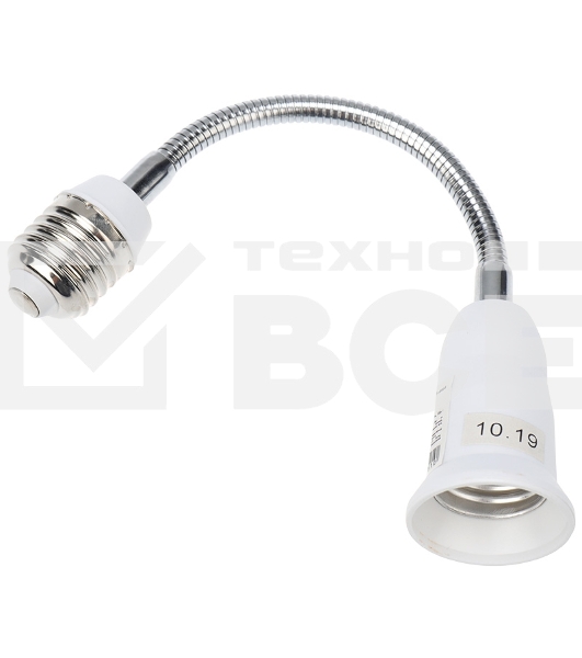 Переходник Е27-Е27 гибкий 150 мм Rexant