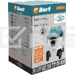 Строительный пылесос Bort BSS-1215-Aqua (93410891) серый, 250/1250 Вт, уборка сухая/влажная, пылесборник контейнер, 15 л, фото14