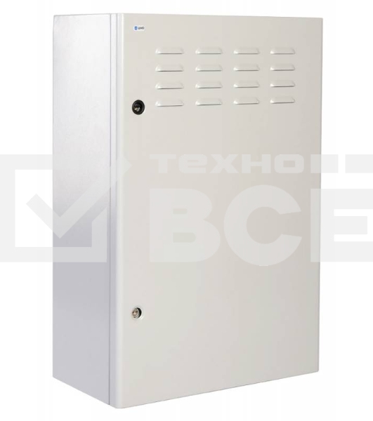 Шкаф настенный ЦМО ШТВ-Н-6.6.3-4ААА 6U 600x330мм пер.дв.стал.лист несъемные бок.пан. 57кг серый