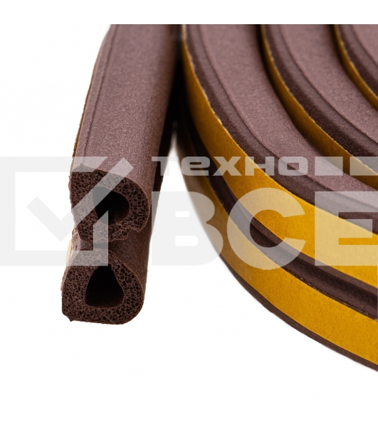 Уплотнитель резиновый Сибртех, 6 м, профиль 