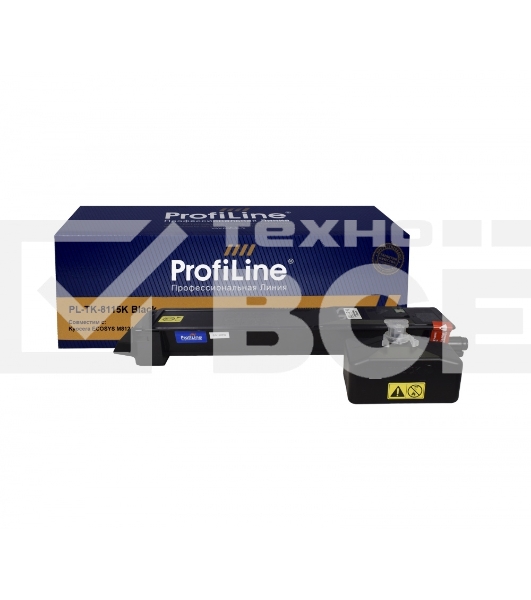Картридж Тонер-туба PL-TK-8115K для принтеров Kyocera ECOSYS M8124cidn/M8130cidn черный 12000 копий ProfiLine
