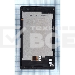 Модуль (матрица + тачскрин) для Asus ZenPad C 7.0 Z170C черный с серебристой рамкой, фото 1