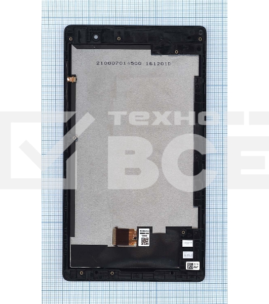 Модуль (матрица + тачскрин) для Asus ZenPad C 7.0 Z170C черный с серебристой рамкой