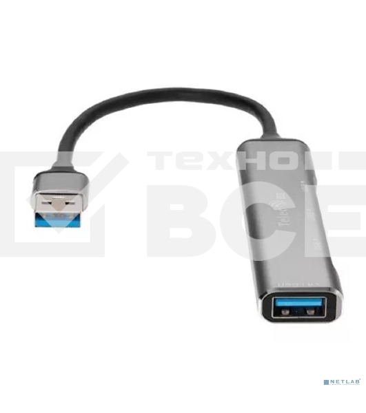 Переходник USB 3.0 -->USB3.0+3 USB2.0, Aluminum Shell, 0.2м Telecom <TA308U>