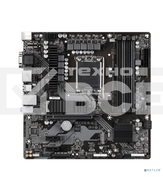 Материнская плата Gigabyte B760M DS3H DDR4, LGA 1700, Intel B760, 4xDDR4, 4xSATA, 2xM.2, 1xPCIe 4.0 x16, 2xPCIe x1, 1xHDMI, 1xDP, 1xVGA, 1x 2.5Gb LAN, 3xUSB-A 3.2 Gen 1, 1xUSB-C 3.2 Gen 2, 2xUSB-A 2.0, 3x3.5 мм, 7.1, mATX
