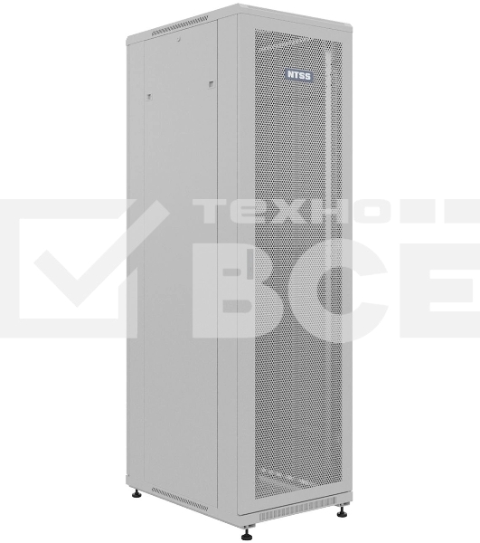 Шкаф серверный NTSS Премиум (NTSS-R22U6080PD) напольный 22U 600x800мм пер.дв.перфор. металл 900кг серый 710мм 54кг 1102мм IP20 сталь
