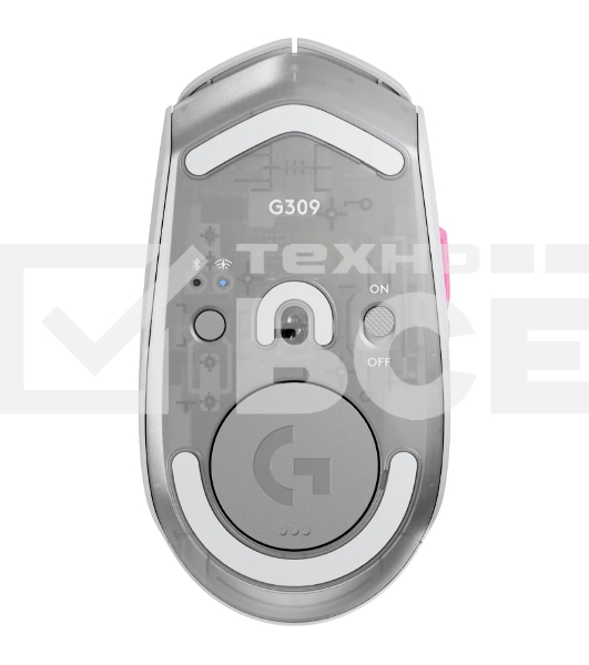 Мышь беспроводная Logitech G309 Lightspeed Ayaka Special Edition белый, 25600 dpi, радиоканал, Bluetooth, USB, кнопки - 6