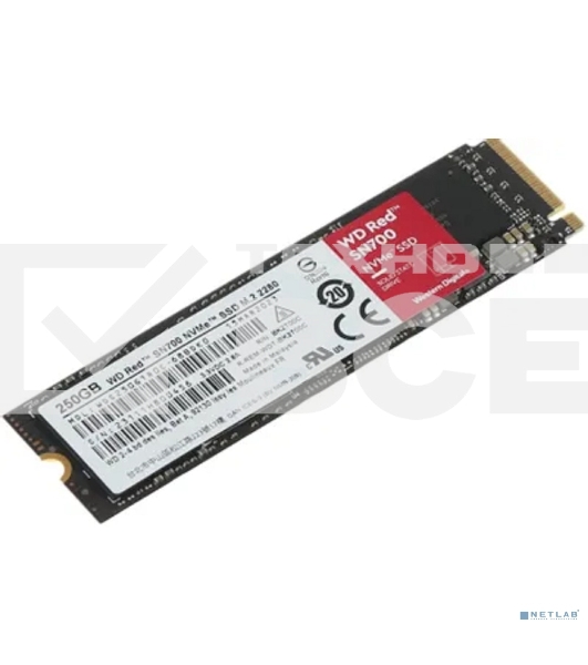 Накопитель SSD Western Digital Red SN700, 250GB, PCIe 3.0 x4, M.2 2280, NVMe, R/W 3100/1600