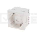 Розетка электрическая Rexant 45x45, CEE 7/4, 2K+3, 16A, белая, фото 1