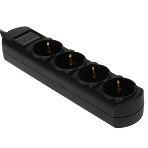 Удлинитель PC 1,5 м, 4 р, без выкл., 16А черный PC-2B-1,5M, фото3