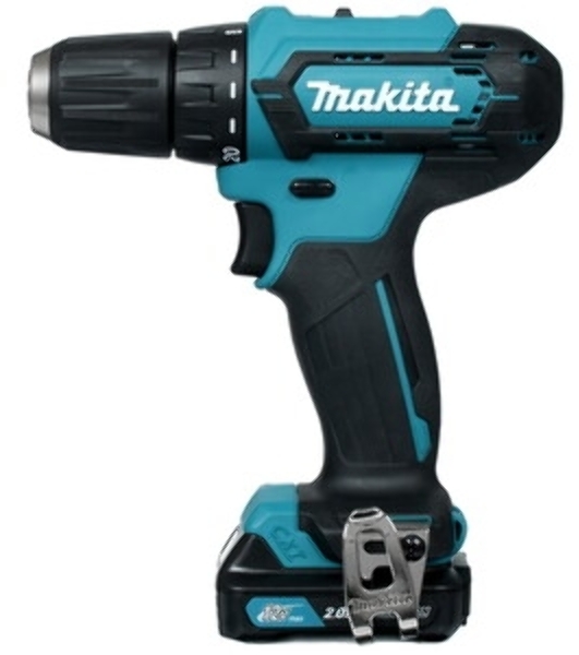 Дрель-шуруповерт Makita DF333DWAE, 12 В, 2 Ач, 30 Нм, щеточный