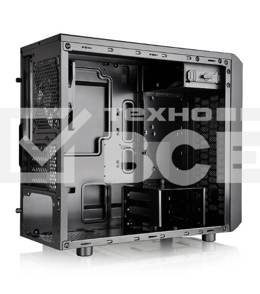 Корпус Thermaltake  Versa H15 черный без БП mATX 4x120mm 1xUSB2.0 1xUSB3.0 audio bott PSU