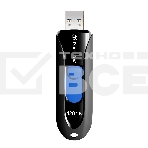 Флешка USB Transcend JetFlash 790 (TS128GJF790K), 128Gb, USB 3.0, R/W 90/40, черный/синий, фото13