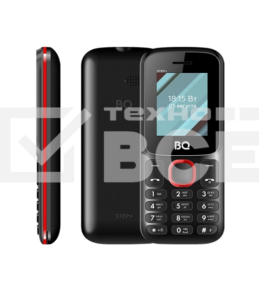 Мобильный телефон BQ 1848 Step+ черный/зеленый