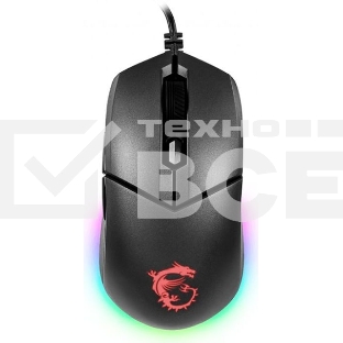 Мышь проводная MSI Clutch GM11 черный, 5000 dpi, USB, кнопки - 6